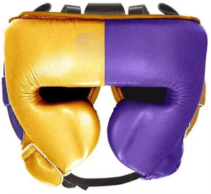 Ensemble de boxe en cuir véritable, prix de gros, ensemble de boxe professionnel pour l'entraînement, protège-tête de boxe, protège-glandes, ensemble de boxe - Product Image 4
