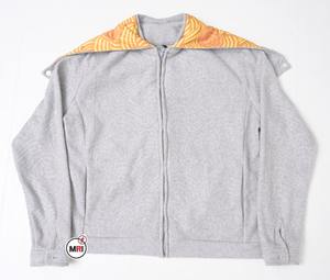 Sweat à capuche unisexe entièrement gaufré 400 GSM poids lourd Logo personnalisé 100% coton Tech Button Zip up Hoodies - Product Image 3