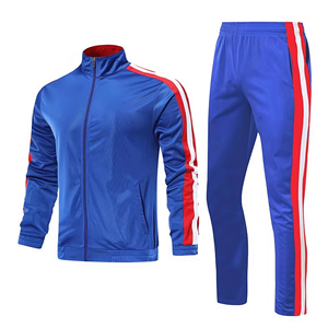 ชุดวอร์มสำหรับผู้ชายชุดเสื้อแจ็กเก็ตและกางเกงออกกำลังกายสำหรับวิ่งฟิตเนสชุดกีฬา - Product Image 1