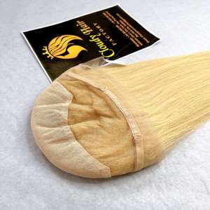 Prix de gros Perruque frontale en dentelle complète 13x4 13x6 en cheveux blonds bruts 100% naturels avec cuticules alignées, texture ultra-lisse, à prix abordable - Product Image 1