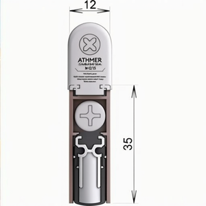 ซีลประตู ATHMER รุ่น Double Seal M-12/35 1-392 ซีลประตูด้านเดียว ขนาด 958 มม. อะลูมิเนียมสีเงินเคลือบสีเทา สำหรับประตูไม้ซ้าย/ขวา - Product Image 3