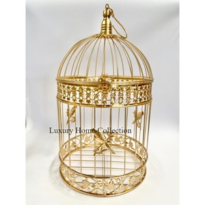 อุปกรณ์ในสวนกรงสัตว์เลี้ยงพร้อมประตูสีทองกับดักกรงนกที่ดีที่สุดสำหรับการให้อาหารในคุณภาพสูง - Product Image 1