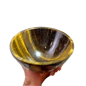 Vente en gros de bol en œil de tigre, pierre de guérison en cristal naturel de qualité supérieure pour cadeaux de nouveauté de méditation Reiki - Product Image 3