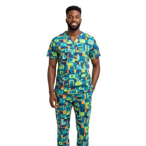 Ensemble de blouses médicales pour hommes, tissu durable, haut et pantalon, uniforme professionnel d'hôpital, fabrication OEM ODM, vente en gros - Product Image 2