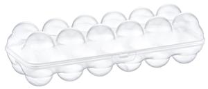 ภาชนะเก็บไข่12ช่องสำหรับใส่ไข่พลาสติกใสแบบวางซ้อนกันได้ที่เก็บไข่ในห้องครัว - Product Image 4
