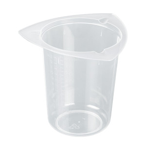 Bécher gradué en verre 100 ml avec graduations de 5 ml, universel pour les liquides alimentaires et chimiques - Burkle GmbH - Product Image 1