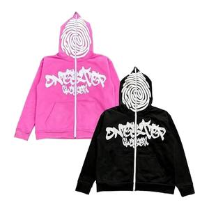 Sweats à capuche pour hommes en coton 100% avec lavage à l'acide, lourds, pour l'hiver, avec broderie et impression personnalisées, sweats à capuche très demandés - Product Image 1