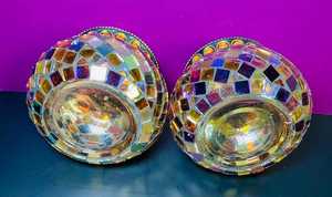 Partylight "Global Fusion" <b>Mosaic</b> made of <b>Glass</b> <b>Tile</b>: Votive or Tealite Set of 2 - Product Image 2