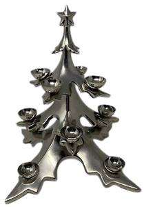 Vente en gros Bougeoir de sapin de Noël en métal doré personnalisé Pot unique avec logo personnalisé pour la décoration de la maison Pot de bougie unique - Product Image 2