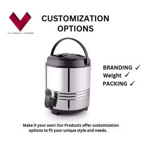 Customized Logo 3 LTR Unbreakable Double Wall Thermos <b>Press</b> <b>Button</b> Camping Hot/Cold/Ice Bucket for Coffee & Milk - Product Image 3