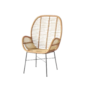 Fauteuils de loisirs en rotin avec pieds en métal Chaises de jardin et de restaurant en rotin pour l'extérieur Meilleure qualité Prix de gros - Product Image 5