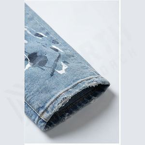 Top Custom <b>Men</b> New Fashion <b>Jeans</b> Pants <b>High</b> <b>Waist</b> Ripped Style Breathable Plus Size Denim Pant Wholesale Customized Color - Product Image 6