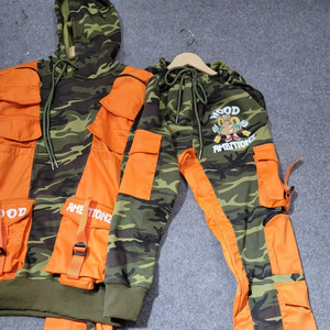 Logo personnalisé de haute qualité jogging haute couture hommes Sport survêtement coupe-vent Streetwear survêtement pantalon de survêtement lourd logo - Product Image 1