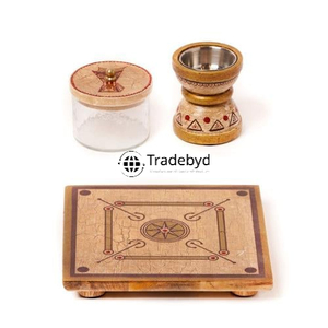 Tradebyd Brûleur d'encens Mubkhar en bois de qualité supérieure pour l'aromathérapie de parfum de maison dans les bureaux et les zones de méditation - Product Image 6