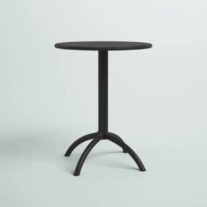 Mesa Redonda Bistro, Muebles de Comedor, Patio Exterior Negro, Marco de Metal Moderno, Espacio Pequeño, Balcón, Cafetería, Restaurante, Grado Comercial - Product Image 4