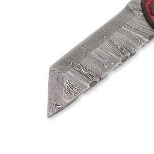 Couteau pliant en acier Damas couleur personnalisée quantité en vrac couteaux pliants Damas de camping en plein air à bas prix au tarif de gros - Product Image 6