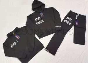 2024 Wholesale Oversized Thick 450 Gram Premium Fleece Cotton French Terry Plain <b>Hoodies</b> Sets for Unisex - Product Image 2