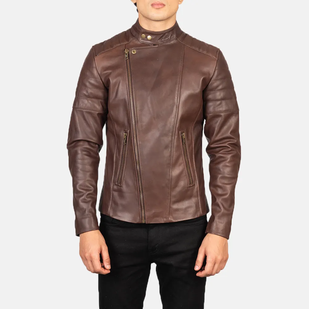 Veste en cuir zippée de haute qualité pour hommes 100% véritable veste en cuir pour hommes chauds