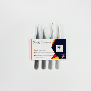 Pince à épiler japonaise en acier inoxydable mat de 10 mm pour extensions de cils, à dents dentelées et lisses, avec logo personnalisé, précision optimale – Meilleures ventes - Product Image 3