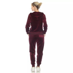 Chándal sólido de invierno Performance para mujer-Conjunto largo de 2 piezas ecológico y transpirable de alta calidad para un estilo de vida activo - Product Image 2