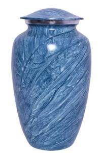 โกศอะลูมิเนียมสำหรับงานศพของมนุษย์ทำจากโลหะสีฟ้าอุปกรณ์งานศพโกศ - Product Image 2