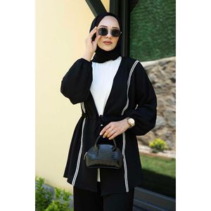 Kimono Aerobin Conjunto de 2 Piezas para Mujer Hijab Negro - Product Image 5
