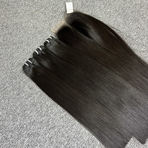 Fermeture droite en os en gros, grand stock de cheveux vierges de qualité supérieure 100% cheveux vierges, cheveux bruts vietnamiens - Product Image 2