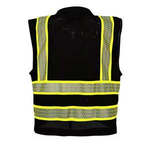 Chaleco de Seguridad Reflectante de Alta Visibilidad Personalizable con Opción de Logotipo, Material de Poliéster/Nailon para Adultos - Product Image 4