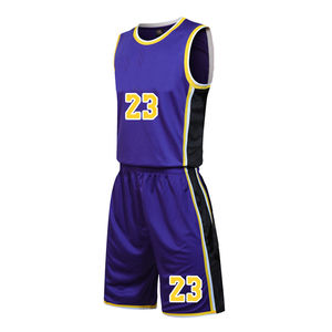 Ensembles d'uniformes de basketball imprimés de haute qualité 2026, maillots de basketball unisexes en polyester, maillots d'équipe, shorts de basketball d'été BSCI - Product Image 2