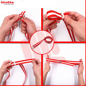 Correa de levantamiento de gimnasio hecha a medida, muñequeras de fitness acolchadas de algodón para levantamiento de pesas, entrenamiento de potencia, barra de mano, correa de levantamiento de peso muerto - Product Image 3