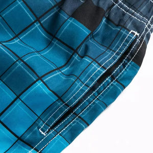 Bañadores de cintura media para hombre con estampado personalizado, pantalones cortos de playa reciclados de secado rápido con cierre de cordón, estilo callejero transpirable - Product Image 5