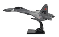 Modèle d'avion CLR SU-30 avion de chasse en métal en alliage moulé sous pression Souvenir et cadeau promotionnel modèles d'avion à revêtement gris