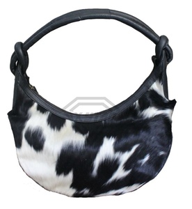 Tenues d'été à la mode Logo personnalisé sac à main à fermeture éclair finition en cuir véritable toile en cuir véritable portable isolé usage quotidien - Product Image 4