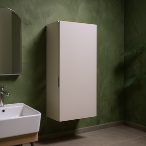 Mobile Bagno Sospeso Koricini Vieste Grigio Perla a Una Anta 30x70x17 cm - Product Image 3