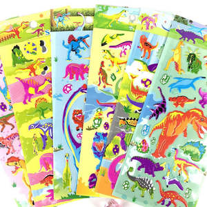 Pegatinas de PVC de Dinosaurios Lindos y Divertidos, Pegatinas Decorativas de Anime de Dibujos Animados Resistentes al Agua para Regalos Promocionales - Product Image 2