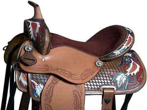 Vente en gros de selle Western Roping en cuir marron de qualité supérieure avec siège souple pour l'équitation à un prix abordable - Product Image 6