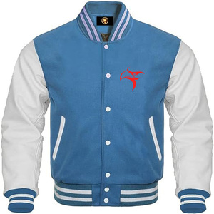 Chaqueta universitaria para hombre, nuevo diseño, chaqueta de invierno Letterman de Color sólido, chaquetas universitarias a granel bien cosidas y de longitud larga - Product Image 3