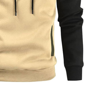 Sudadera con capucha de manga larga para hombre, sudadera de lana suave mezclada informal, Sudadera con capucha con cordones y bolsillo kange - Product Image 4