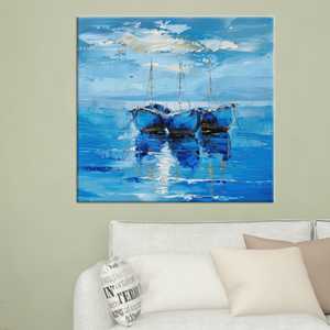 Toile imprimée Paysage marin côtier : Impression murale élégante, TOILE ENVELOPPEE - Product Image 1
