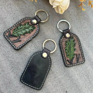 พวงกุญแจรถหนังแท้งานทำมือพวงกุญแจโซ่หนังแท้ - Product Image 6