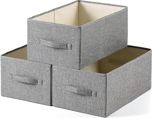 Cube Pliable Non Tissé Organisateur Non-tissé Boîte De Rangement avec Couvercle-Fabriqué au Viet Nam - Product Image 1