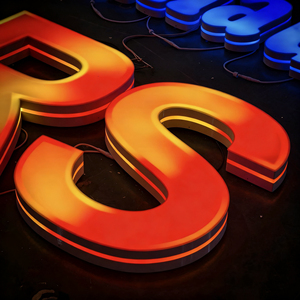 Personagens Running RGB 3D Personalizado Luminous Colorido Led Letter Sign Logotipo Levou Sinais Para Negócios Salão De Beleza Bar Sinal - Product Image 6