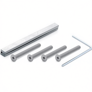 HOPPE 10mm-67-77mm <b>Galvanized</b> Mounting Set for Door Handle Covers 12119118 Model - Product Image 2