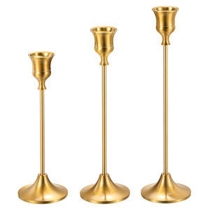 Modern Home Decorative Metal in <b>Brass</b> Gold Plated Candle Stand Wedding Christmas Home Decoration <b>Candlestick</b> Candle Holder - Product Image 1