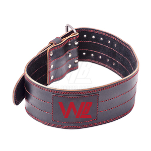 Ceinture de musculation en cuir de vachette, antidérapante, robuste, protection professionnelle avec boucle à double ardillon, durable - Product Image 4