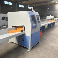 Sierra Madera CNC Automatica PLC OMRON Corte Transversal de Alta Resistencia Equipo para Palet de Madera