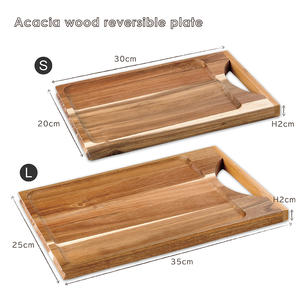 MANYO Planche à découper rectangulaire en bois d'acacia élégante avec surface lisse Construction durable-Excellente qualité et bon prix - Product Image 3