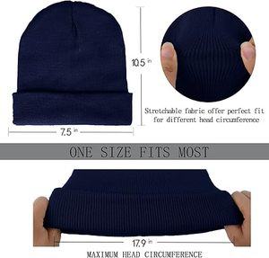 Premium Quality Latest Design Image Beanie Hats Wholesale 100% Acrylic Customized Jacquard Breathable Waterproof Unisex Adults - Product Image 4