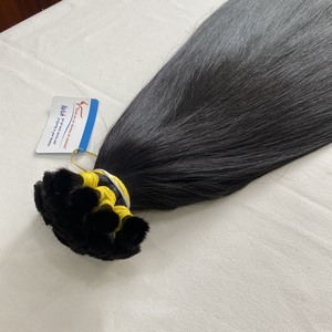 Haute qualité 100% brut vierge vietnamien en vrac cheveux lâche vague profonde Style Double trame Remy gros haute qualité naturel droit - Product Image 3