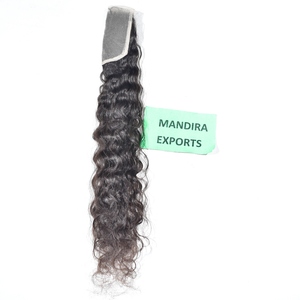 Bast Qualité Indien Brut Donneur Unique Cheveux Noir Couleur HD Suisse dentelle Bouclés Bundles Vierge En Gros 100% Cheveux Humains Naturels - Product Image 5